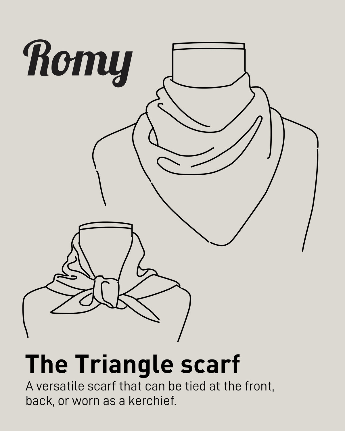 Bitter Chocolate: Lambswool Triangle Scarf - Romy