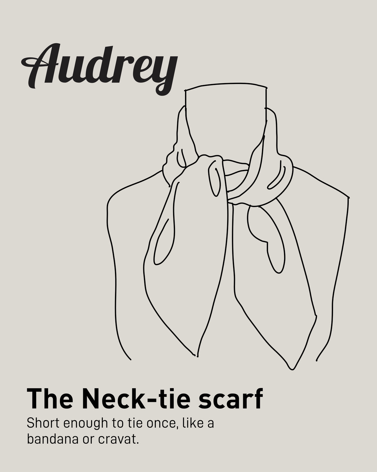 Cobalt Blue: Lambswool Neck-Tie Scarf - Audrey