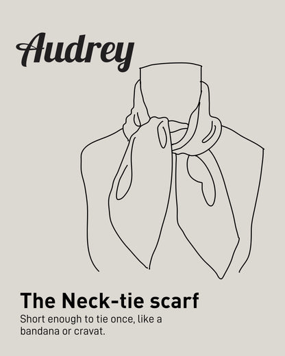 Cobalt Blue: Lambswool Neck-Tie Scarf - Audrey