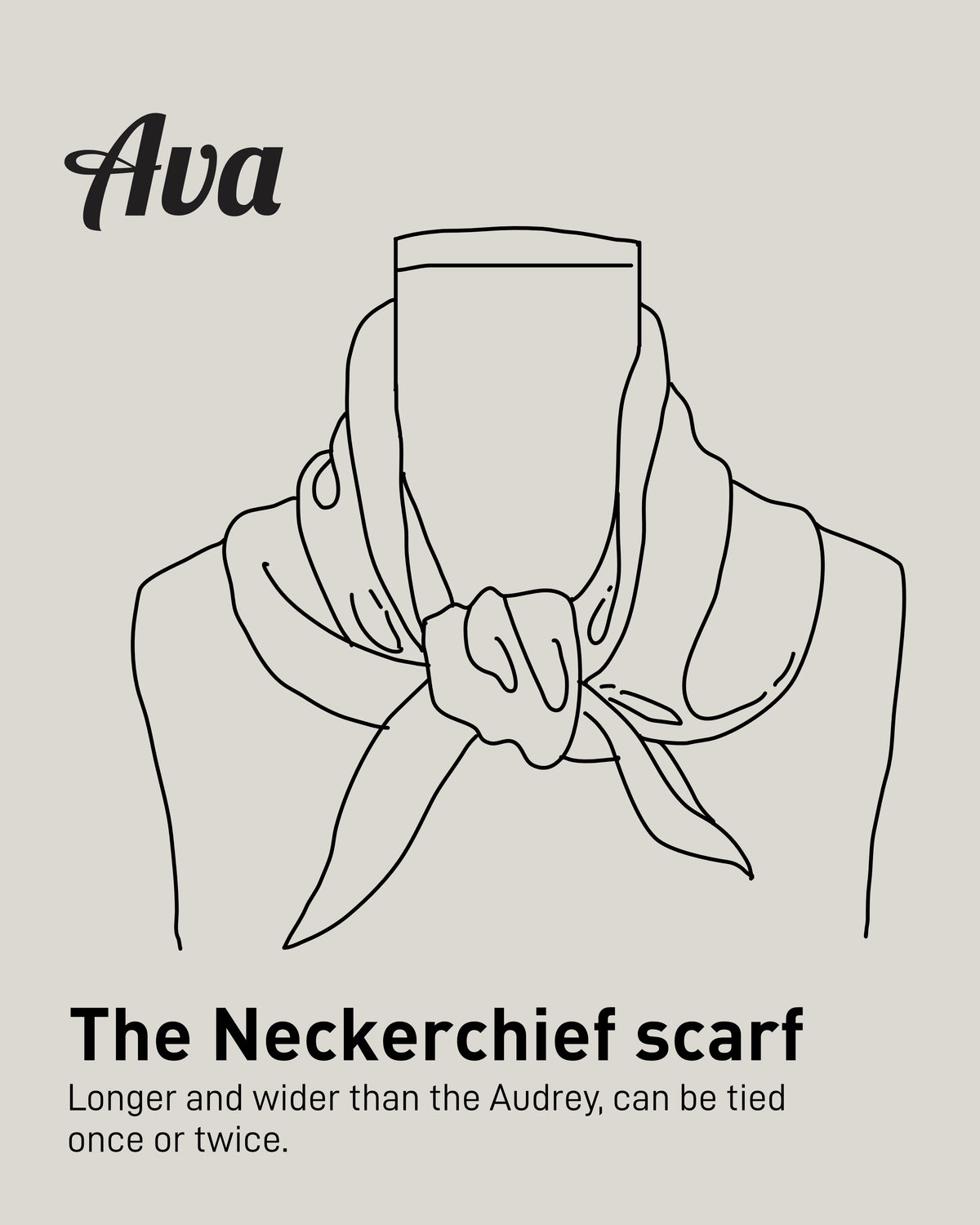 Cobalt Blue: Lambswool Neckerchief Scarf - Ava