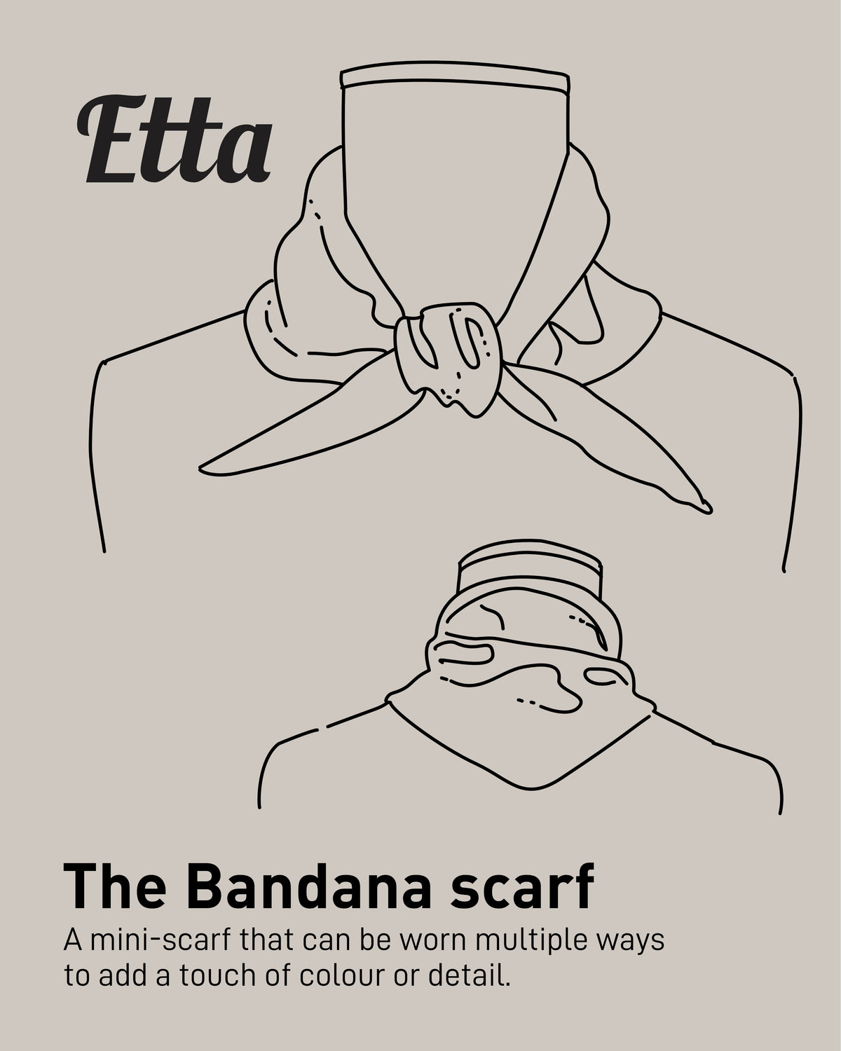 Lipstick Red: Lambswool Mini Bandana Scarf - Etta