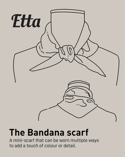 Lipstick Red: Lambswool Mini Bandana Scarf - Etta