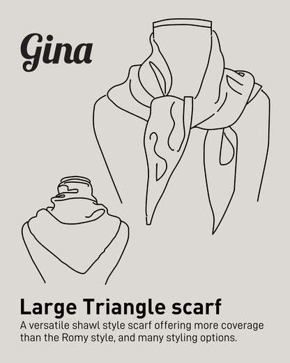 Pickle Green: Lambswool Larger Triangle Scarf - Gina