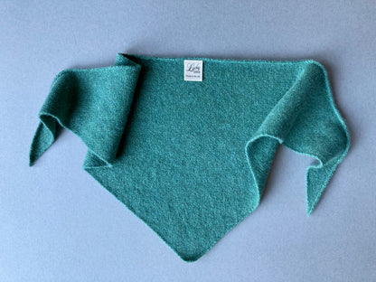 Sea Green: Lambswool Triangle Scarf - Romy