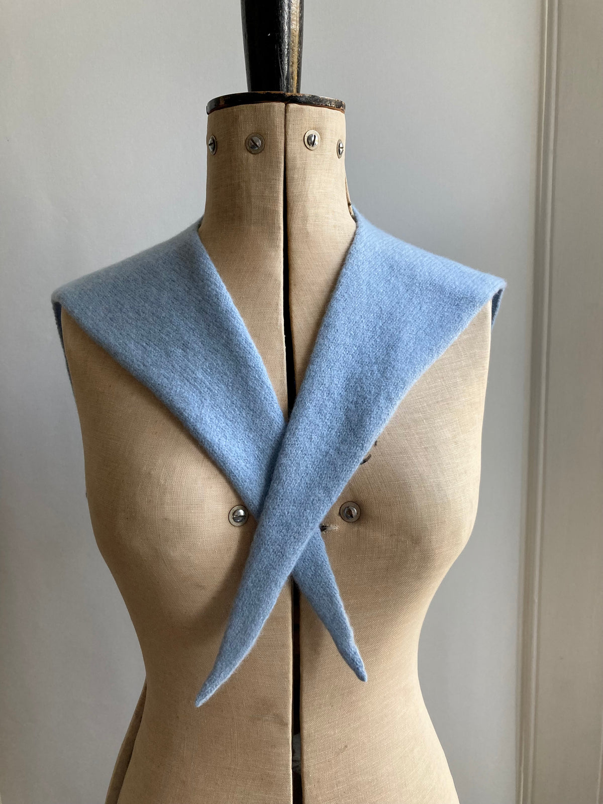 Powder Blue: Lambswool Sailor Neckerchief Scarf - Betty