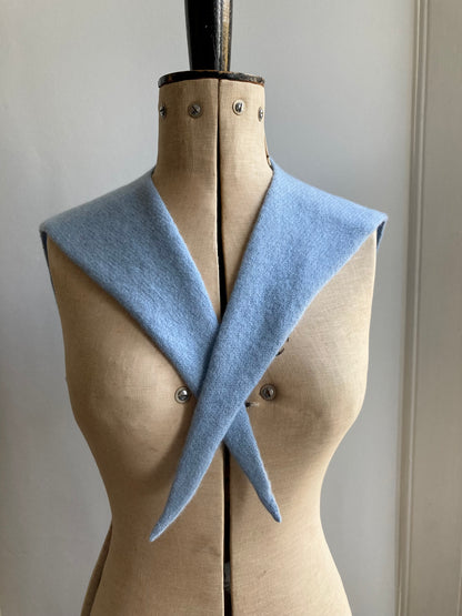Powder Blue: Lambswool Sailor Neckerchief Scarf - Betty