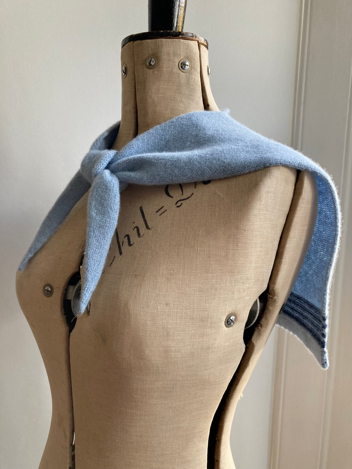 Powder Blue: Lambswool Sailor Neckerchief Scarf - Betty