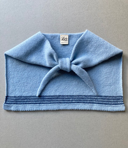 Powder Blue: Lambswool Sailor Neckerchief Scarf - Betty