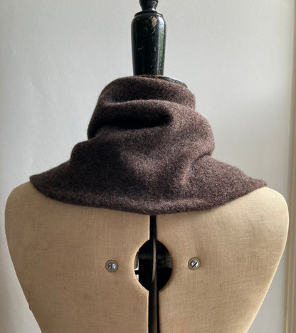 Bitter Chocolate: Lambswool Larger Neckerchief Scarf - Cary