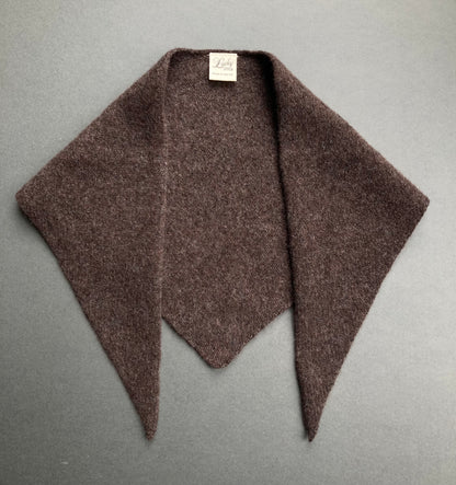 Bitter Chocolate: Lambswool Triangle Scarf - Romy