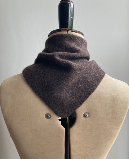 Bitter Chocolate: Lambswool Triangle Scarf - Romy
