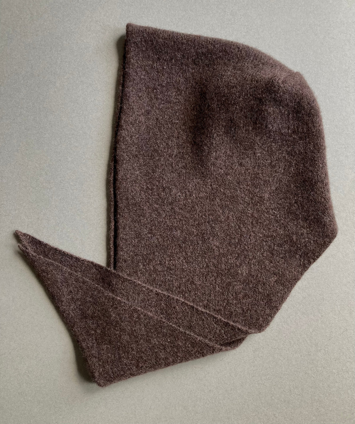 Bitter Chocolate: Lambswool Hooded Scarf - Grace