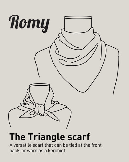 Bitter Chocolate: Lambswool Triangle Scarf - Romy